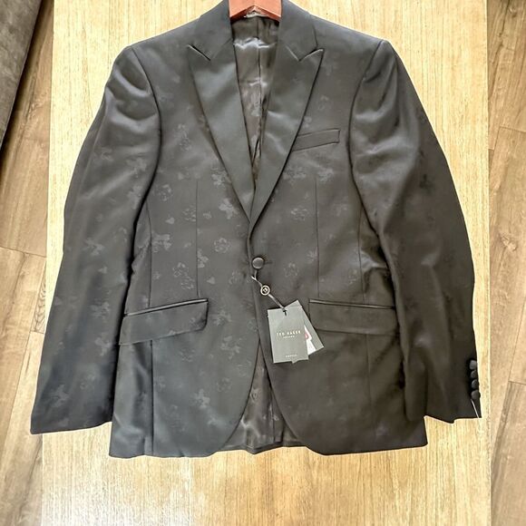 Ted Baker Jules Trim Fit Dinner Tuxedo Jacket 36R Black - Picture 1 of 14